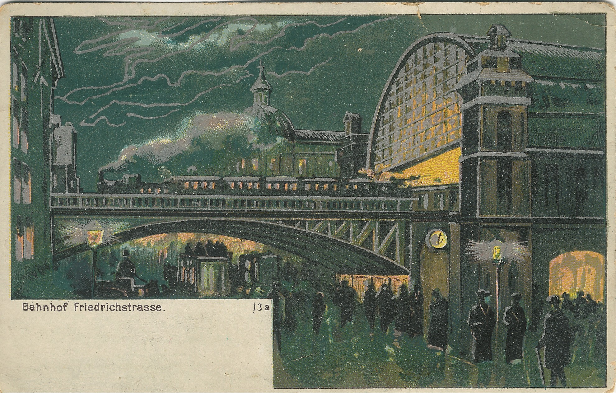 Right through the city – Friedrichstrasse around 1900 